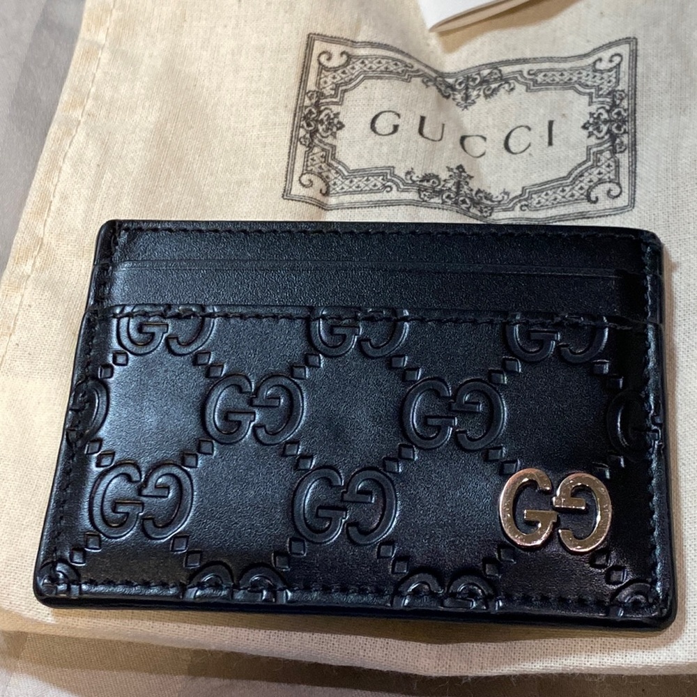 Gucci Signature card case Black